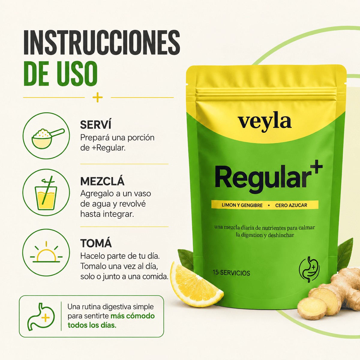 +Regular | Menos Hinchazón y Pesadez