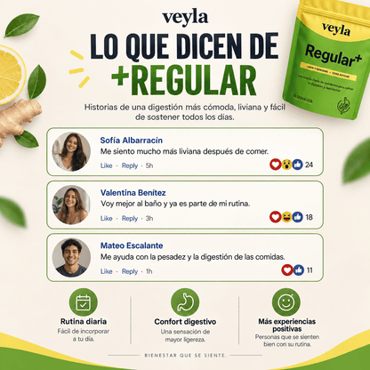 +Regular | Menos Hinchazón y Pesadez